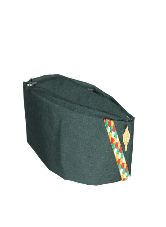 MIKONIKO Uttarakhand Pahadi Topi/Cap,Brahmakamal Uttarakhand Topi, Himachali Cap (Green Cotton) - Image 5